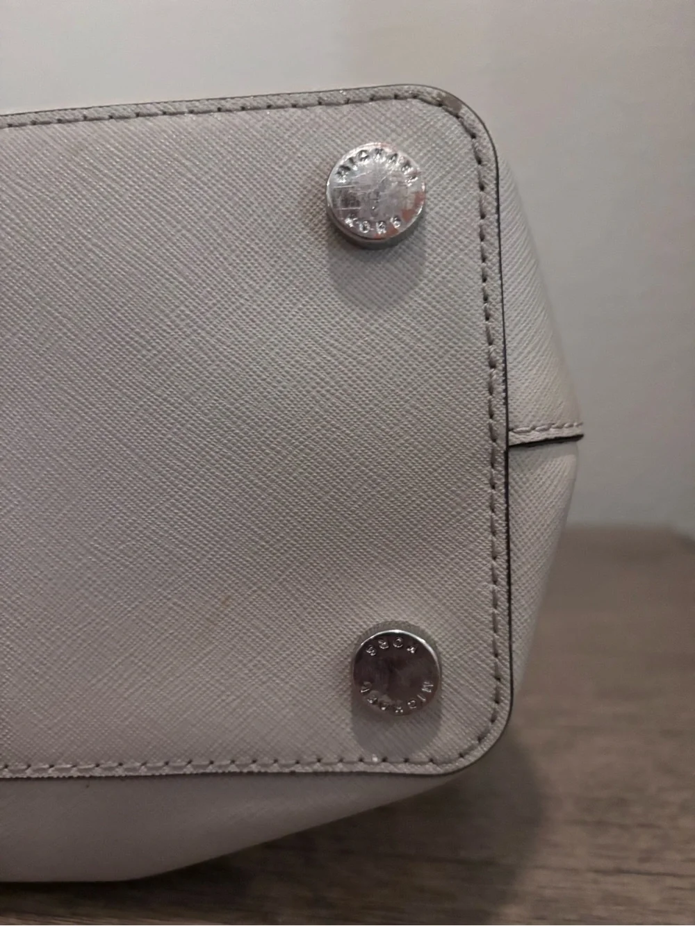 Michael Kors Light Taupe Leather Satchel